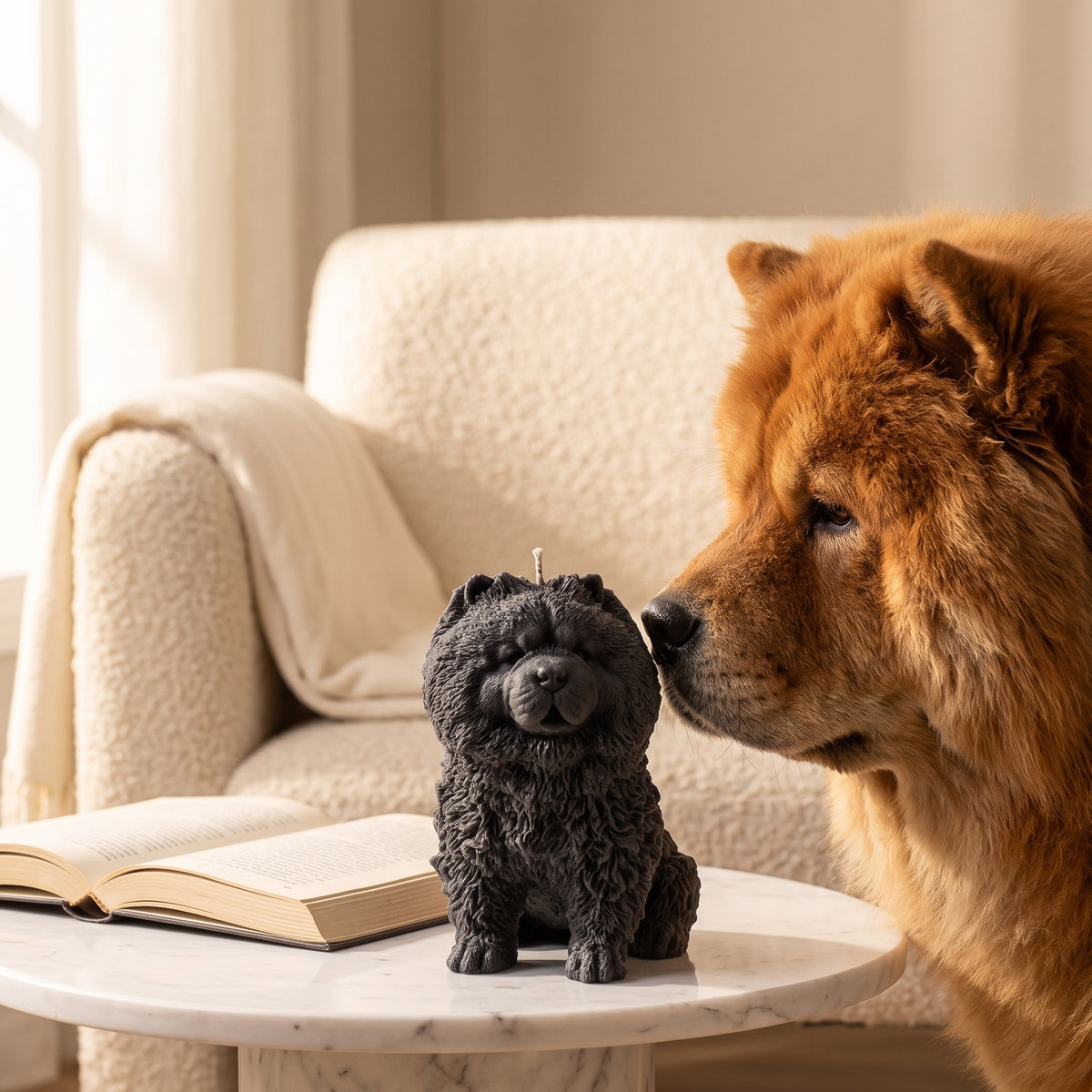 Chow Chow Puppy Candle