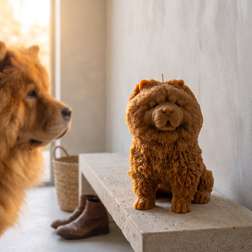 Chow Chow Puppy Candle