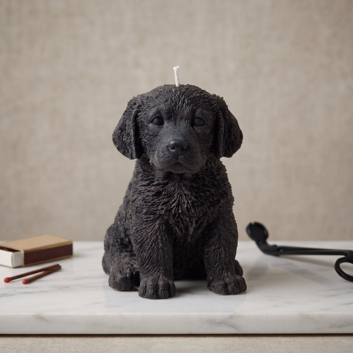 Golden Retriever Puppy Candle