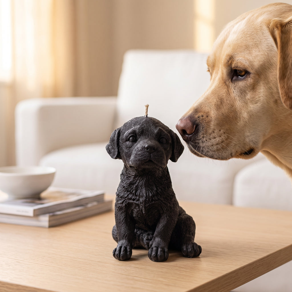 Labrador Puppy Candle