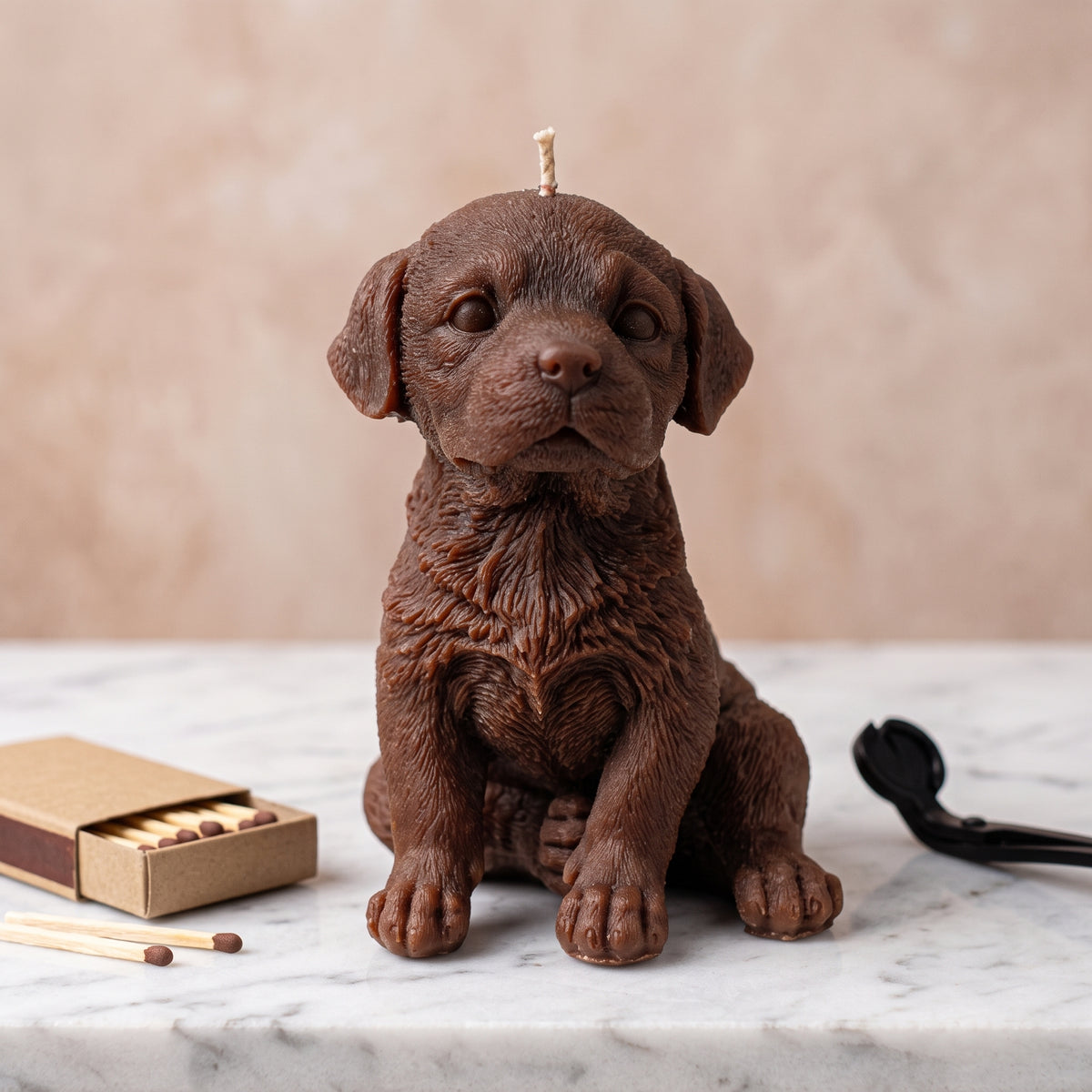 Labrador Puppy Candle