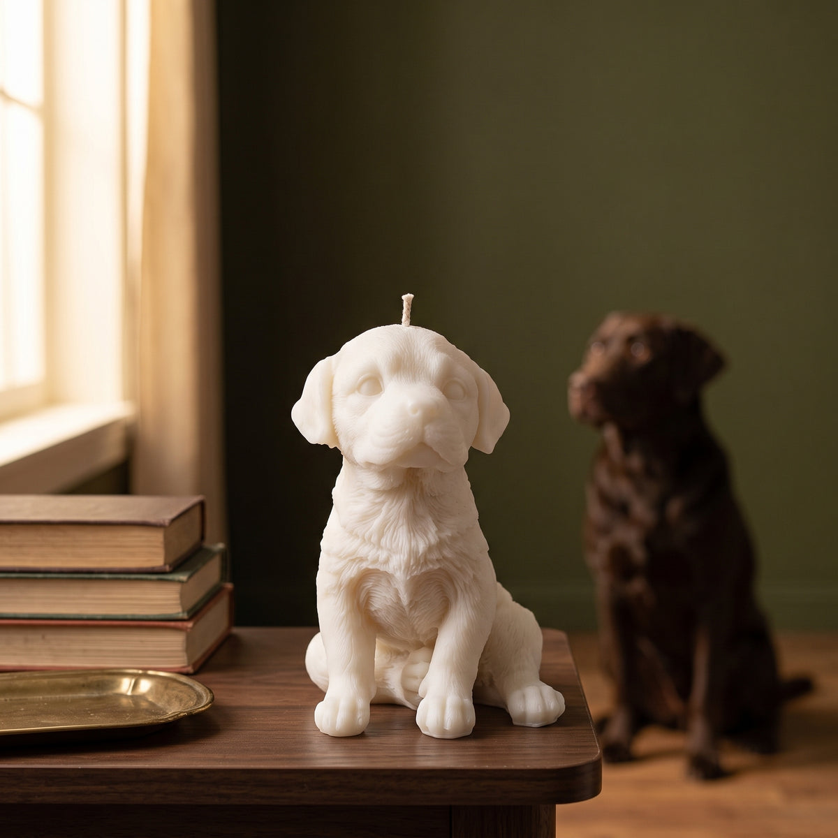 Labrador Puppy Candle