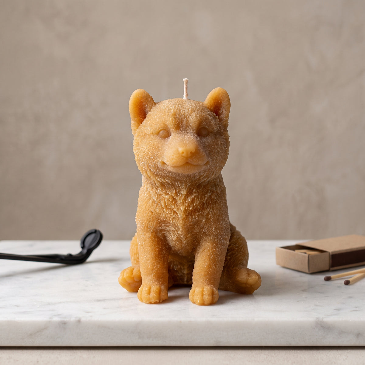 Shiba Inu Puppy Candle