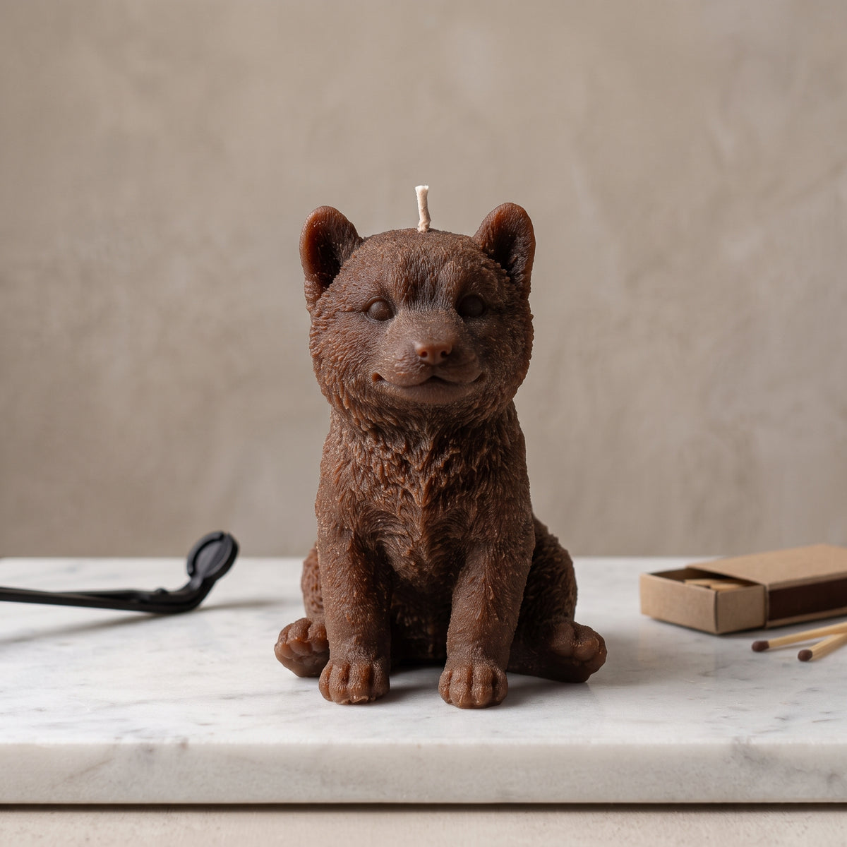 Shiba Inu Puppy Candle