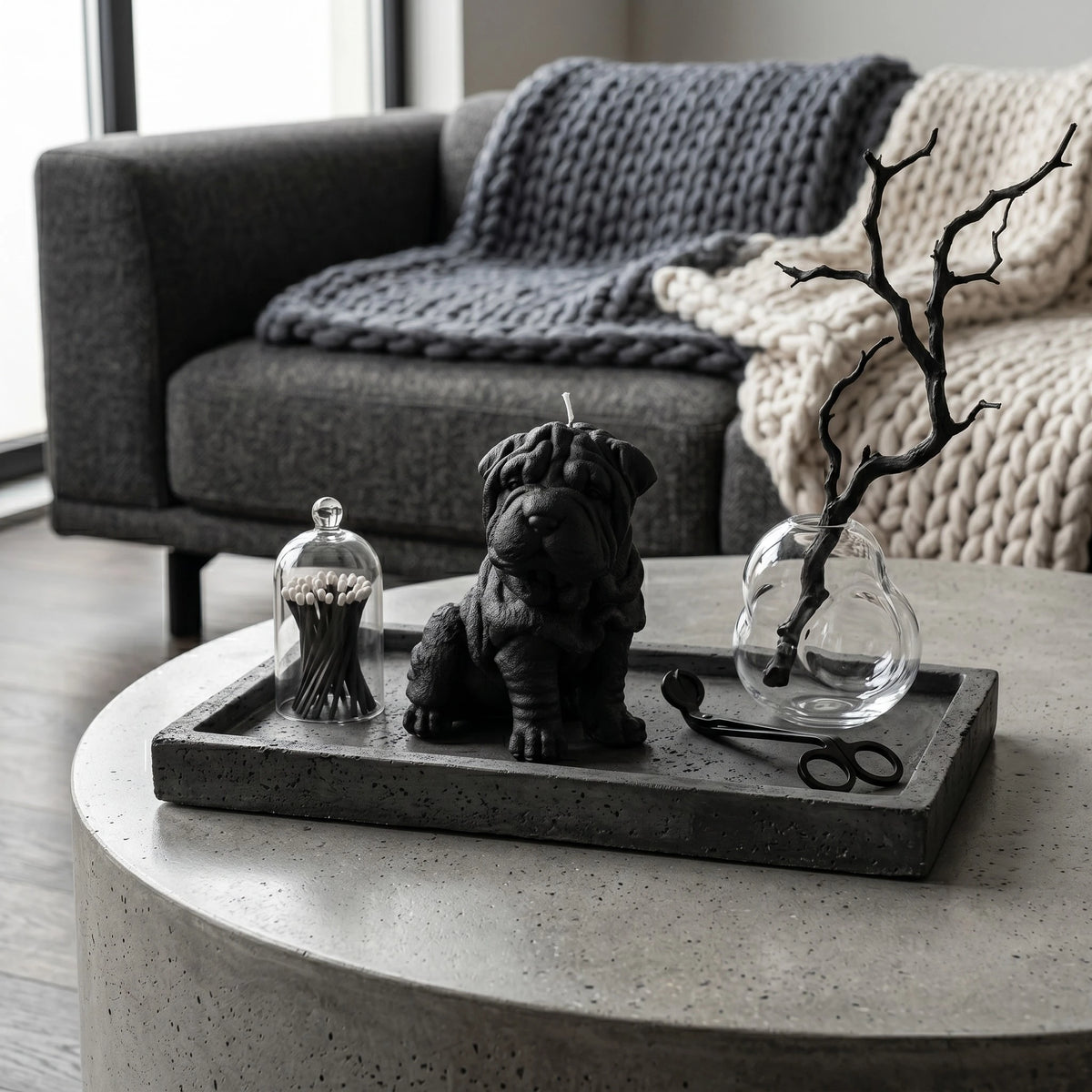 Shar Pei Puppy Candle