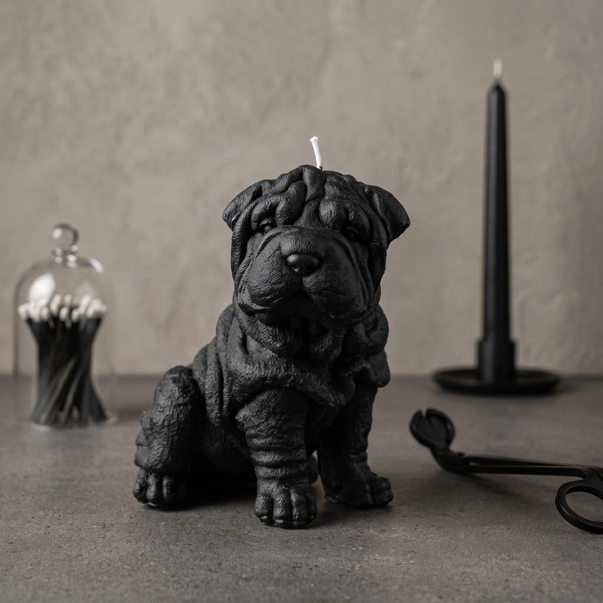 Shar Pei Puppy Candle