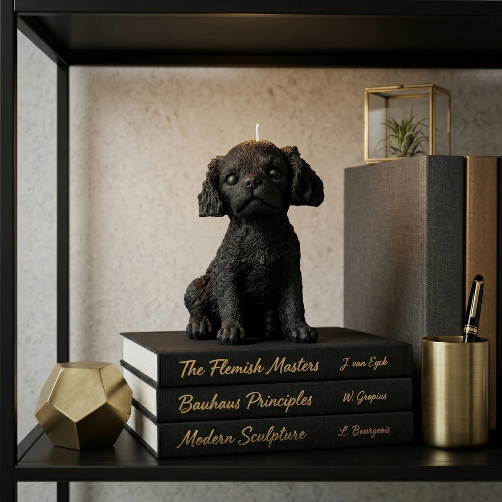 Cavalier King Charles Puppy Candle