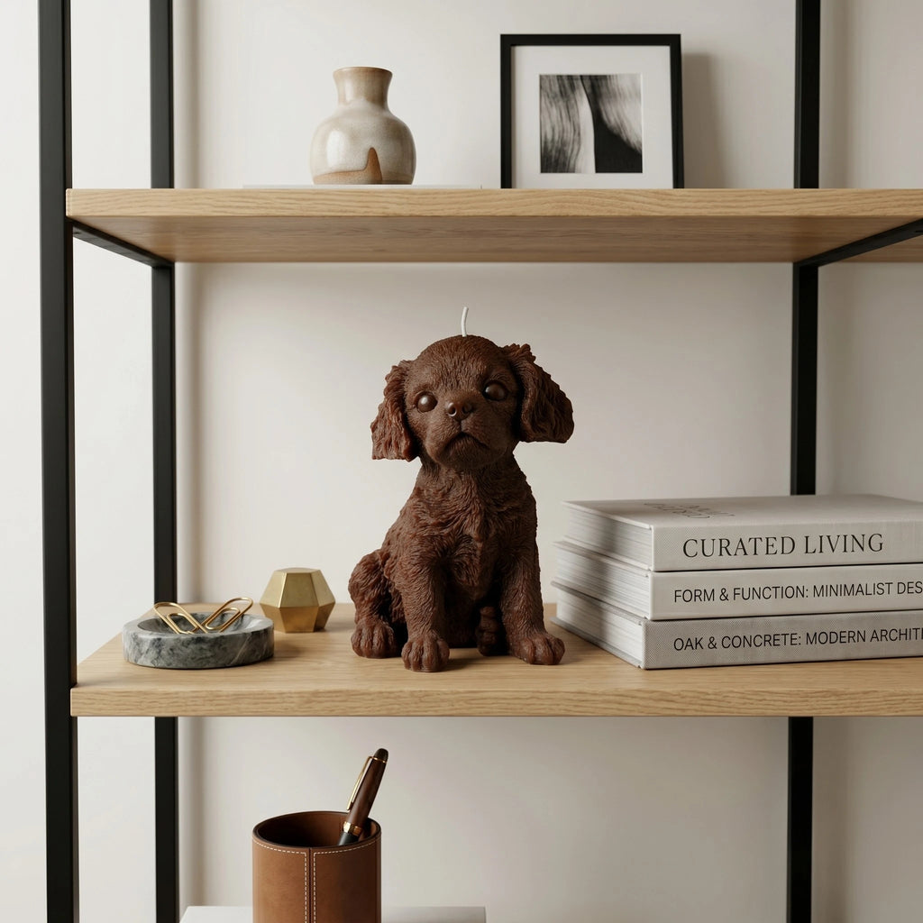 Cavalier King Charles Puppy Candle