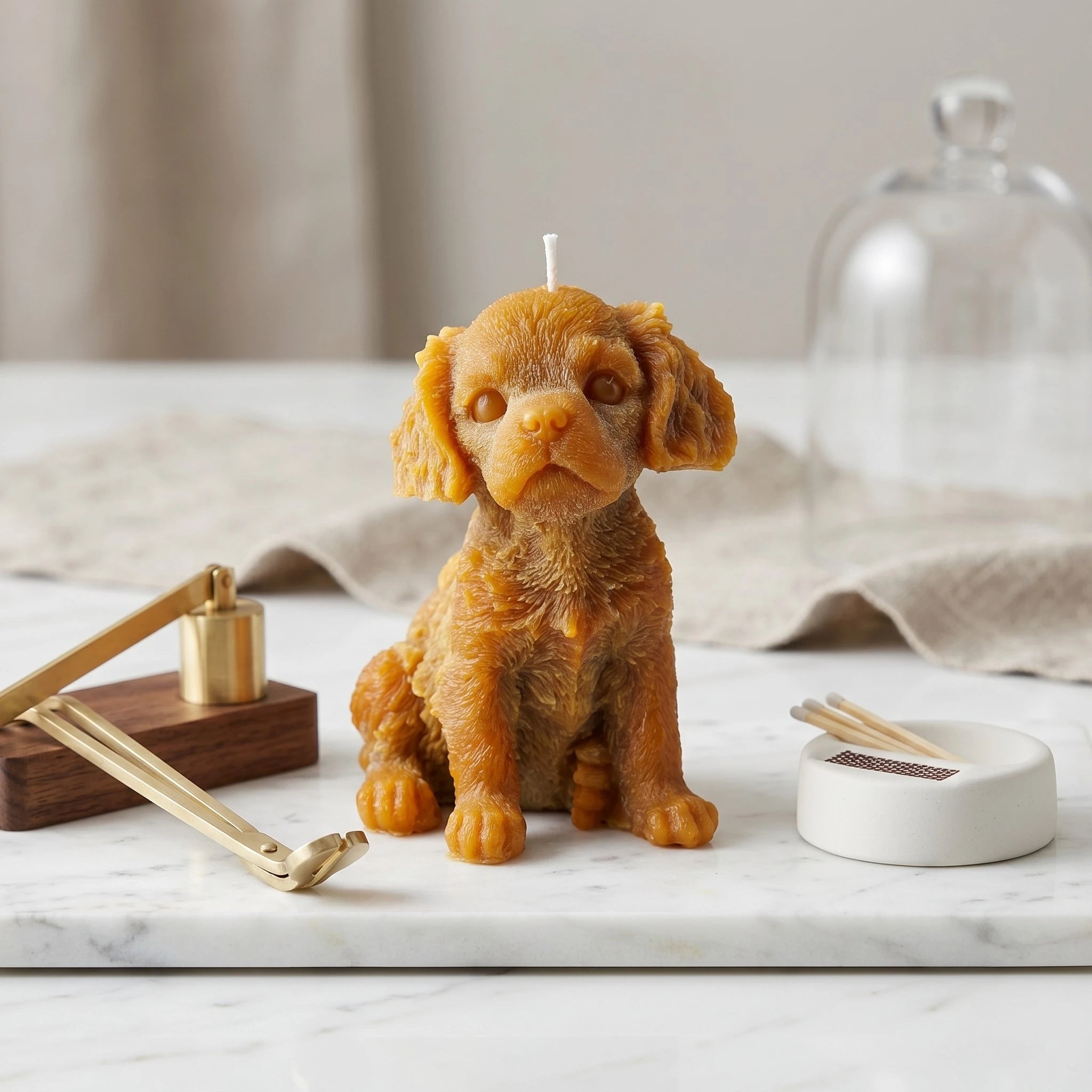 Cavalier King Charles Puppy Candle