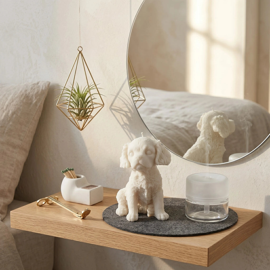 Cavalier King Charles Puppy Candle